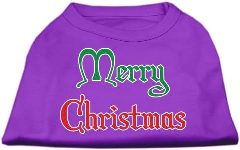 מוצרי חיית מחמד של מיראז '20 אינץ' חג שמח מסך מסך חולצות לחיות מחמד, 3x-גדול, סגול