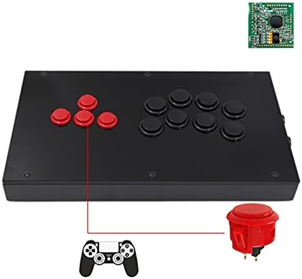 משחק Wening Joystick Rac-J800BB כל הכפתורים ארקייד ג'ויסטיק קרב מקל מתאים ל- PS4/PS3/PC SANWA OBSF-24 30 משחקים אלקטרוניים