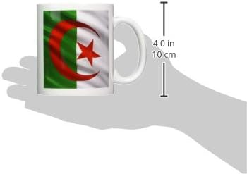 3 רוז ספל_178800_1 דגל של אלג ' יריה מנופף ברוח קרמיקה ספל, 11-אונקיה