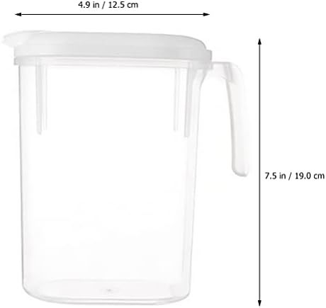 קנקן זכוכית מפלה קנקן זכוכית קרח כד מים קרים: 2 יחידות משקאות לשפוך מתקן 1800 מל קנקן תה קרות גדול