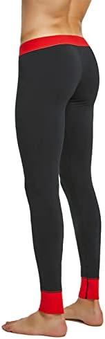 מכנסי תחתונים תרמיים לגברים ארוכים ג'ונס תחתון משקל קל משקל קלילה מכנסיים מכנסיים נפגעים בנפחת בסיס חמה שכבה תחתון