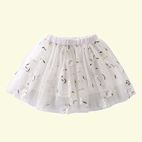 2-14 ילדה של טוטו חצאית שכבות טול נסיכת בלט שמלת חצאיות טוטו רכות חמוד מסיבת ריקוד רקמת מיני חצאיות