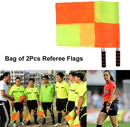 דגל שופט 2 יחידים, קווים, דגל שופט כדורגל, למשחקי ספורט, כדורגל, כדורגל, הוקי, אימונים