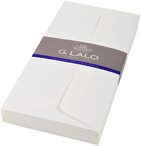 ג ' לאלו גל46100 מעטפות סף דה פראנס, א4, גודל משולש, לבן, חבילה של 25