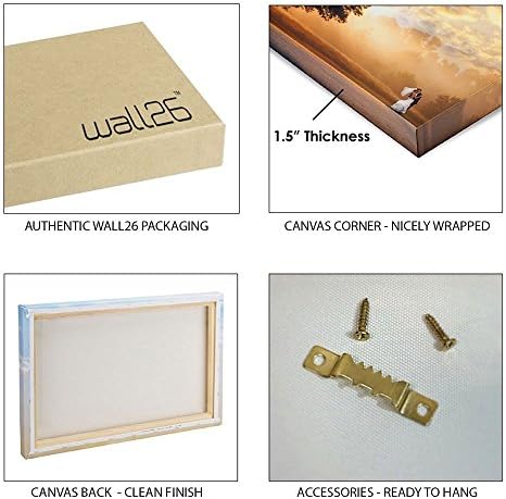 WALL26 - 3 חלקים באמנות קיר קיר - מלכת האתרים קלף - אמנות ביתית מודרנית נמתחת ומוסגרת מוכנה לתלייה - 16 X24 לוחות X3