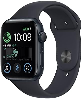Apple Watch SE - מארז אלומיניום של חצות עם להקת ספורט חצות, M/L