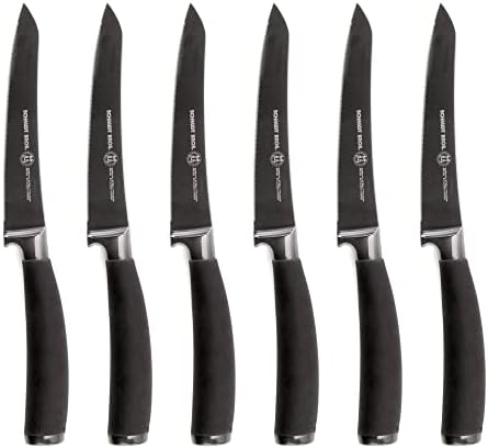 שמידט אחים-טיטאן 22 סדרת 6-חתיכה ג ' מבו סטייק סכין סט, גבוהה פחמן גרמנית נירוסטה סכום עץ אריזת מתנה