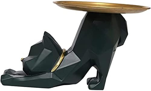 פסל פיסול סגנון רטרו של Yayong, מגש שירות בצורת חתול מצויר, מארגן שידה שולחן, קופסת אחסון למפתחות, טלפון, ארנק, מטבע, תכשיטים