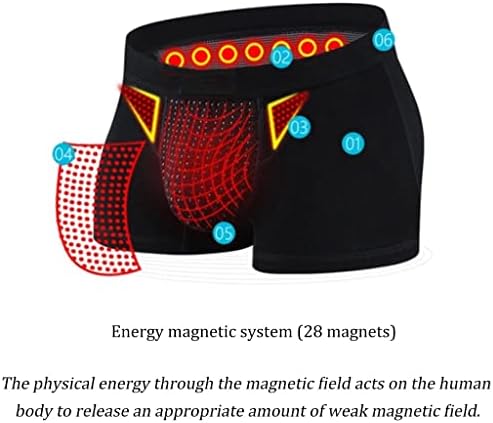 גברים של תחתונים בוקסר פיסיולוגי הגדלת תחתוני טיפול מגנטי מכנסיים קצרים בריאות בוקסר נוחות רך גזעים