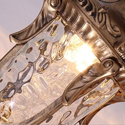 GJCQZQ אורות מסלול 2.1M ראש זכוכית ראש יחיד מנורת רחוב מנורה IP54 אטום מים עמוד חיצוני אור סגסוגת אלומיניום.