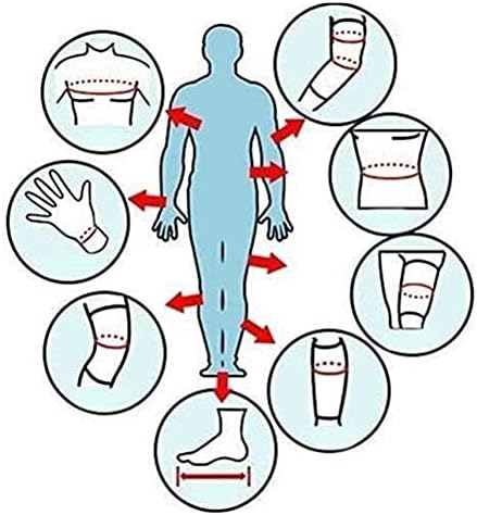 קלטת דבק ZJFF קלטת קינסיולוגיה - תחבושת קלטת ספורט ספורט אלסטית - קלטת התאוששות פציעות לצוואר גב כתף קרסול שורש כף היד וברך 500 x 2.5 סמ