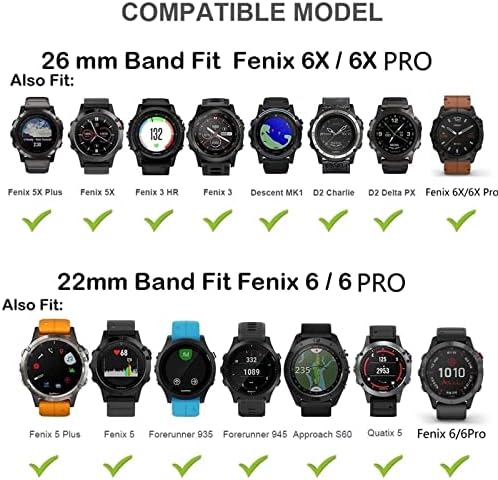 SKXMOD 26 ממ רצועת צמיד סיליקון עבור Garmin Fenix ​​6X 6 Pro 5x 5 פלוס ירידה MK1 MK2i D2 22 ממ צמיד קל לשחרור מהיר