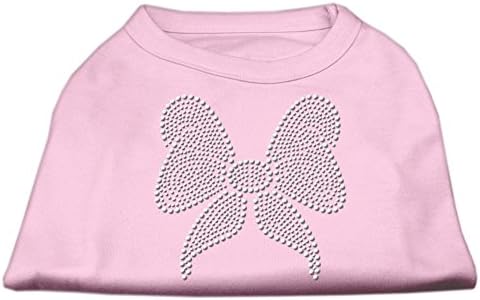 מוצרי חיות מחמד של מיראז 'חולצת קשת ריינסטון, XX-Garge, ורוד בהיר