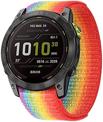 רצועת ניילון של WSCEBCK עבור Garmin Quickfit 22 ממ להקת שעון