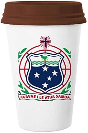 סמואה אוקיאניה לאומי סמל ספל קפה שתיית זכוכית חרס קרמיקה כוס מכסה