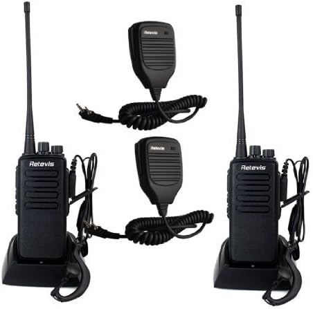 Retevis RT1 טווחי טווח ארוך טוקי, רדיו High Power 2 Way עם 3000mAh נטען, Talkie אזעקת חירום Talkie לציד