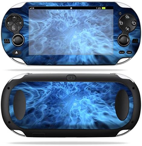 עור אדיסקינס תואם ל- PS Vita Psvita PlayStation Vita Vita נייד מדבקת עורות עורות מיסטיקן כחול
