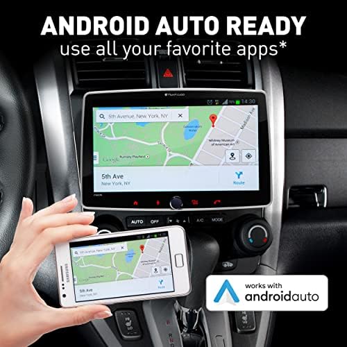 פלאנט אודיו P100CPAC מערכת סטריאו לרכב - Apple CarPlay, Android Auto, 10 אינץ