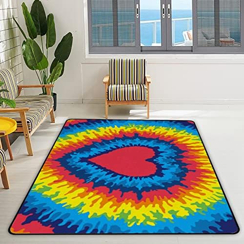 Xollar 80 x 58 בשטיחים גדולים לילדים שטיחים בלב עניבת קשת עניבה צבע משתלת רכה שטיח פליימאט לתינוק לחדר שינה לחדר משחק לילדים