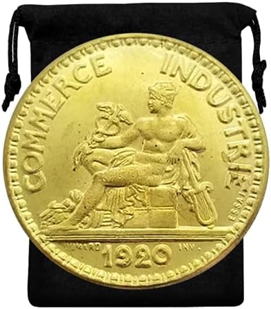 עותק קוקריט 1920 צרפת 2 פרנקים בבריטניה מטבע-ריפליקה בריטניה הגדולה סילבר דולרי פינה זהב מטבע רויאל מטבע מזכרות מטבע מזל מטבע
