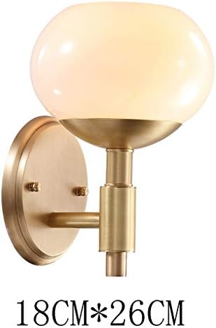 מנורת קיר בסגנון אמריקאי נדבק מלא נחושת מנורת סלון מנורת מסדרון מקורי אופי אישי עכשווי חדר שינה ליד מיטת מנורת קיר אורות