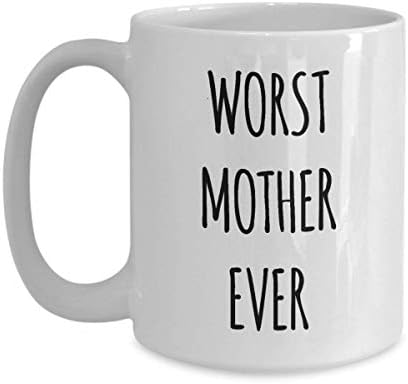 הגרוע ביותר אמא ספל גרוע אמא אי פעם קרמיקה קפה כוס 11 עוז 15 עוז אמא של יום חג המולד יום הולדת