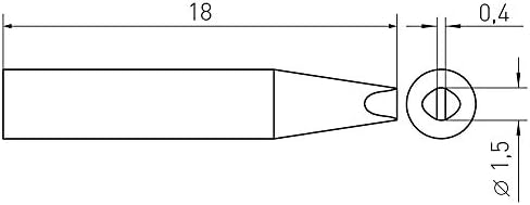 WELLER T0054460499N RT4 WMRS קצה הלחמה, שחור