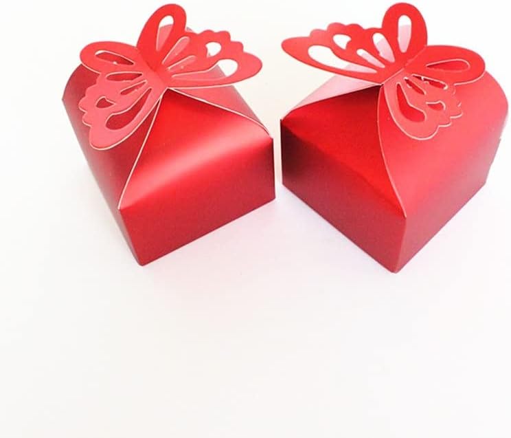 ZJHYXYH 50 יחידות נייר בצורת נייר לטובת מתנות קופסאות ממתקים מתקפלות DIY ציוד למסיבת יום הולדת לחתונה