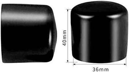 בורג חוט הגנת שרוול גומי עגול צינור בורג כובע כיסוי ידידותית לסביבה שחור 36 ממ מזהה 20 יחידות