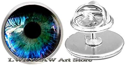 סיכת עיניים, סיכת זכוכית תכשיטי עיניים, גלגל עיניים אנושי ריאליסטי, קסם עיניים גותי קיטור עיניים, תכשיטי אנטומיה, M73