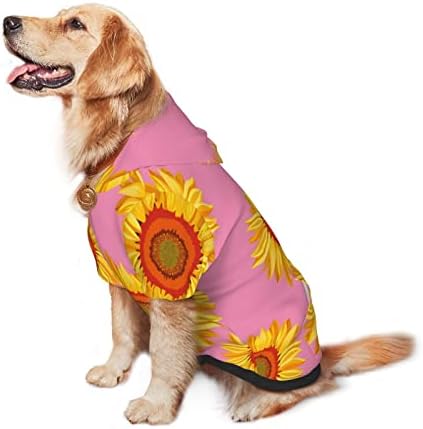 קפוצ'ון גדול כלב צבעי מים-סוודר-סוודר חיות מחמד עם קיץ עם כובע עם מעיל תלבושת חתול רך