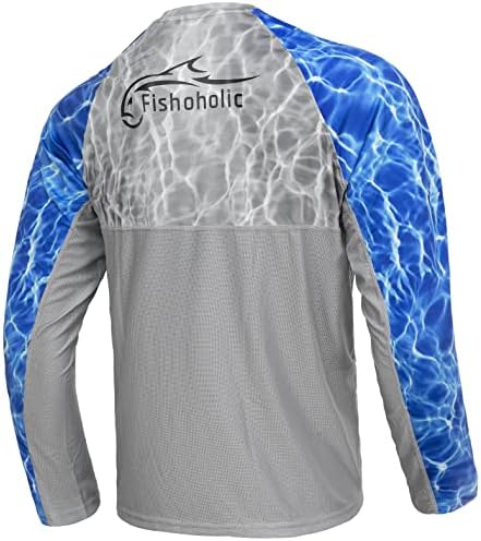 Dishoholic - מבחר 4 pc - גודל XL UPF50 חולצת דיג עם שרוול ארוך - משקפי שמש מקוטבים - כוס נירוסטה - שקית יבשה אטומה למים
