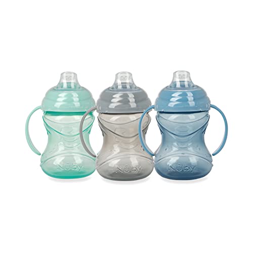 נובי קליק-זה רך זרבובית מאמן כוסות, 3 מארז, 4 + מ', חינם, צבעים ניטרליים