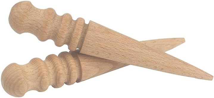 כלי סיבוב עור אשור ליטוש עץ עגול ייצור מדויק של מקל עגלת עור בעבודת יד -