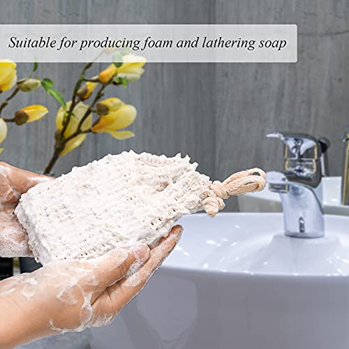 שקית סבון זפלופי, נרתיק סבון בר, 5 חבילות שקיות שומר סבון סיסל רשת לפילינג, מקלחת,קרצוף