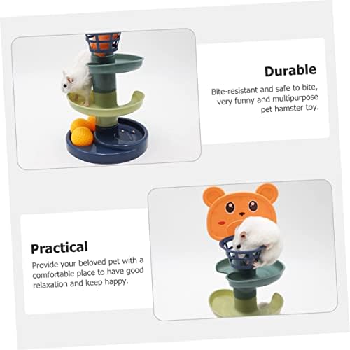 Ipetboom 2 מערכים אוגרים שקופית צעצוע צעצועי המוח צעצועים חינוכיים צעצועים לחתול צעצועי אוגר כלוב שקופ