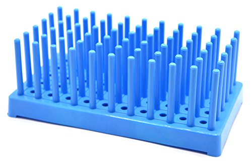 כחול פלסטיק מבחנה פג ייבוש מתלה מחזיק 50 16 ממ מבחנות-מעבדות אייסקו