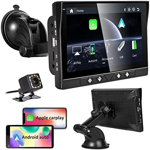 Carthere Newation Nawation Navigation Screen, נייד סטריאו נייד 7 אינץ 'תואם לרכב Play & Android Auto, מסך מגע, קישור מראה, Bluetooth לכל הרכבים והמשאיות
