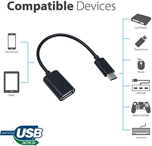 מתאם OTG USB-C 3.0 תואם ל- LG 15Z995-U.ARW6U1 שלך לפונקציות מהירות, מאומתות, מרובות שימוש כמו מקלדת, כונני אגודל, עכברים וכו '.
