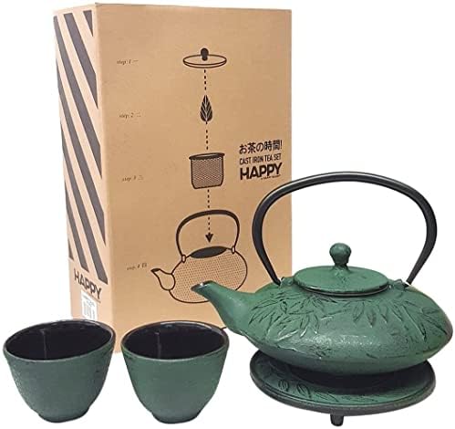 מכירות שמחות HSCT-BMR05, סיר תה יצוק סט תה במבוק אדום