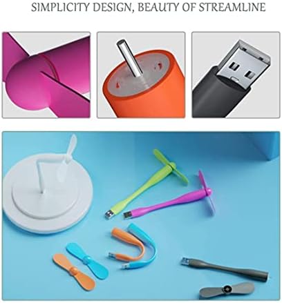 מאוורר Mini USB מאוורר נייד מאוורר צוואר גמיש מאוורר קירור שקט מאוורר נסיעות אישי מאוורר כיס כוח כוח/מחברת/מחשב נייד/מחשב USB שולחן מאוורר 6 חבילה