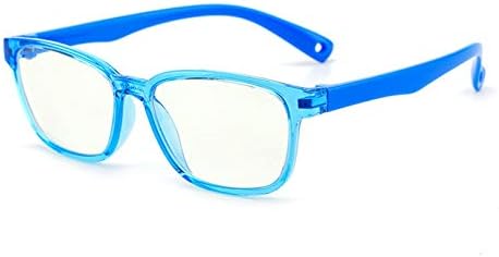 כחול אור חסימת משקפיים לילדים בני נוער בני בנות בלתי שביר אנטי לחץ בעיניים ללא מרשם משקפיים