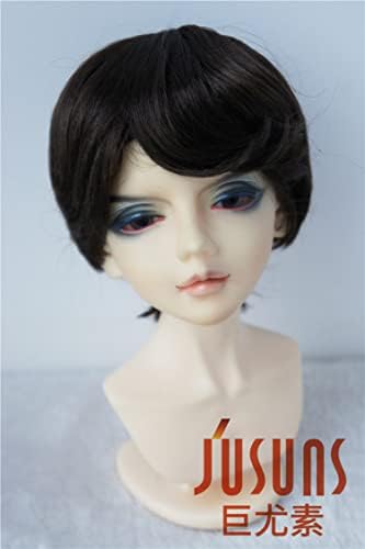 D28053 9-10 אינץ '23-25 ​​סמ qbaby enfant baby boyish חתוך סינטטי רך Mohair Bjd Wigs blythes שיער בובה