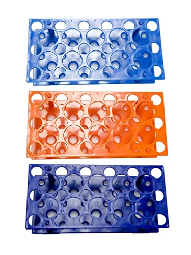 3 יחידות 28 גם צנטריפוגה צינור מתלה עבור 10 מ ל/15 מ ל/50 מ ל מעבדה פלסטיק צינור מתלה מחזיק צבעים אור כחול, כתום, כחול עמוק