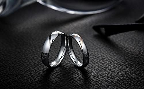 צורת הלב של אויאלמה מאהב 316 ליטר גברים נשים טבעת הבטחה אהבה אמיתית טבעות נישואין זוגיות-1 חתיכה - נשים-16-10391