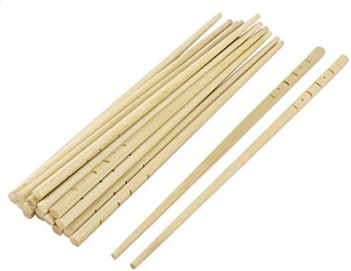 Ruilogod Bamboo כלי מטבח בישול אטריות ארוחת צהריים מקלות אכילה של 24 סמ אורך 10 זוגות בז '(ID: C33 A25 781 7DE 30D