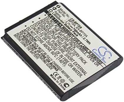 קמרון סינו 740mAh / 2.7WH סוללה התואמת לסמסונג SL50, SL600, ES65, ES70, TL105, TL110, PL100, PL80, ST60, ST70, WP10 ואחרים