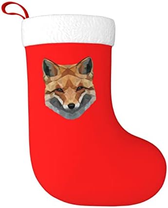 Cutedwarf Fox Improciation Christma Stockings Keishations עץ חג המולד גרבי חג המולד למסיבות חג חג המולד מתנות 18 אינץ '