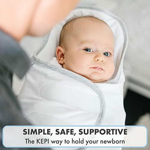 מערכת תמיכה לתינוקות של KEPI פטנט על יילודים ותינוקות-עטיפת שמיכה מתפתלת עם כף תמיכה בטוחה עם מזח מושב רצפה לראשות, צוואר, תמיכה בעמוד השדרה, מאושרת בריאה בירך