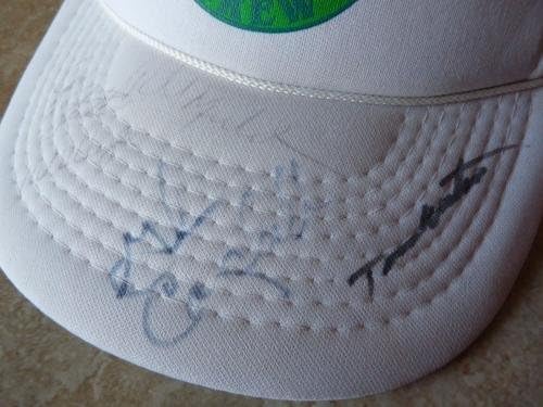 גלן קמפבל פיל מיקלסון טום ווטסון + 5 כובע גולף חתום PSA מובטח - כובעי גולף עם חתימה ומגנים